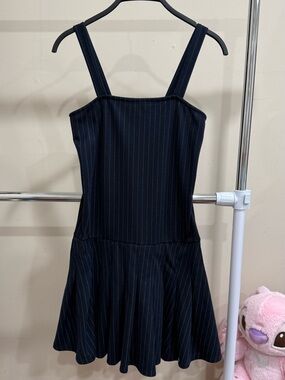 Haley & June Navy Pinstripe Mini Dress Size S